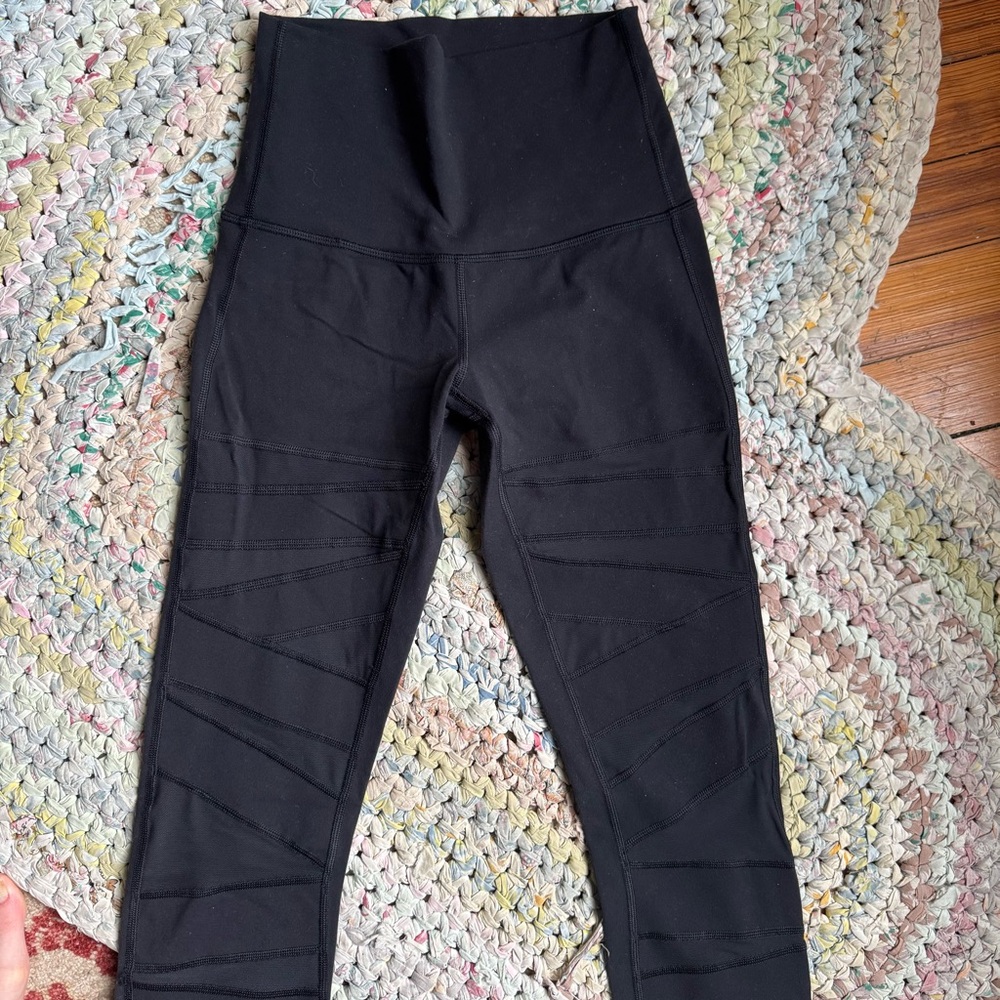 Lululemon Criss Cross Mesh Leggings